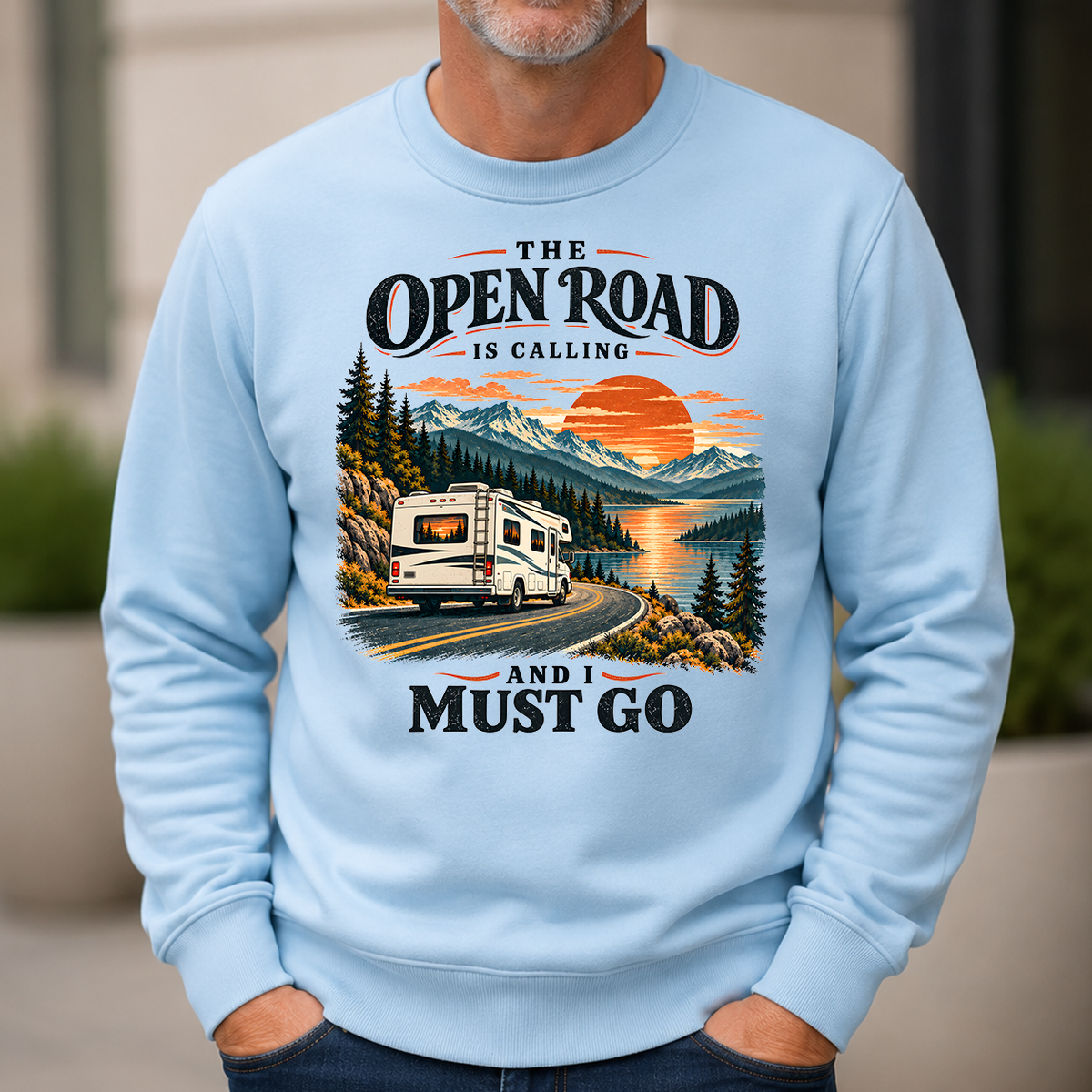 Traveling The Open Road Is Calling And I Must Go - 6-CS2D-LightBlue