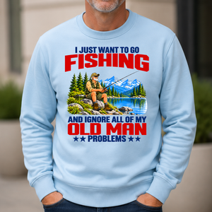 I Just Want To Go Fishing Art - 6-CS2D-LightBlue