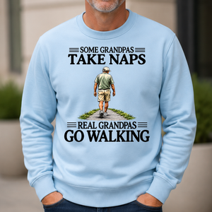 Real Grandpas Go Walking Vintage - 6-CS2D-LightBlue