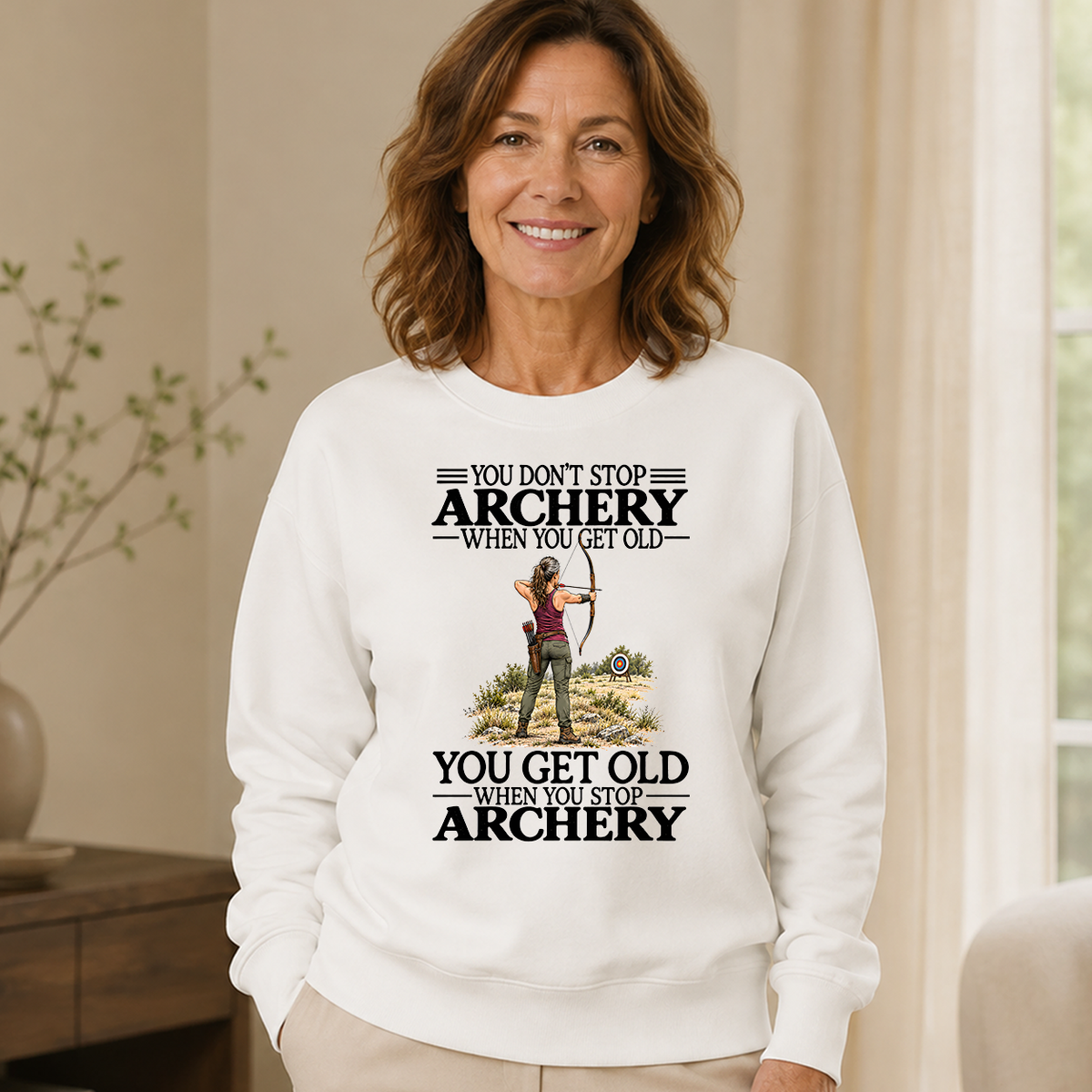 Don't Stop Archery - 6-CS2D-White