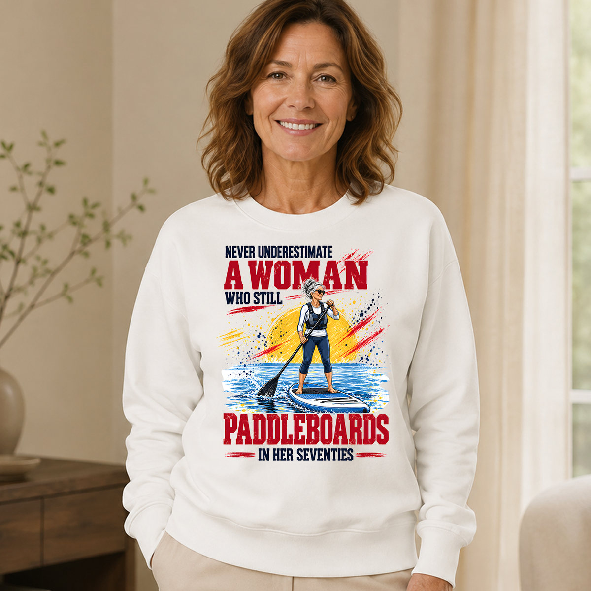 A Woman Still Paddleboards In Her 70s - 6-CS2D-White