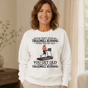 Don't Stop Treadmill Running Woman - 6-CS2D-White