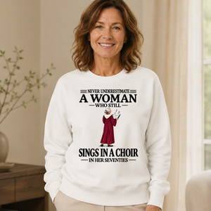 A Woman Still Sings In A Choir In Her Seventies - 6-CS2D-White