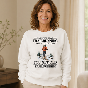 Don't Stop Trail Running Woman - 6-CS2D-White