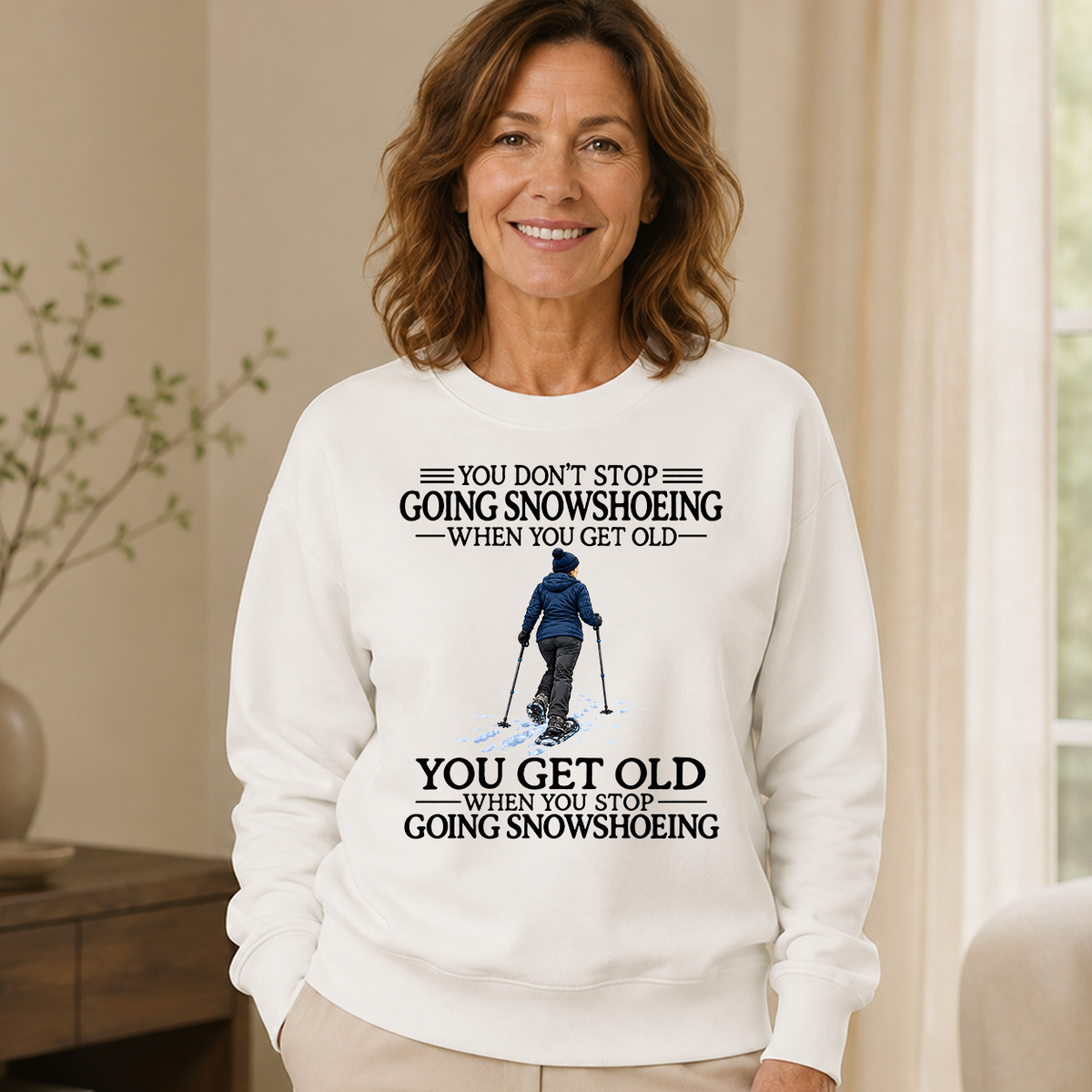 Don't Stop Going Cycling Woman - 6-CS2D-White