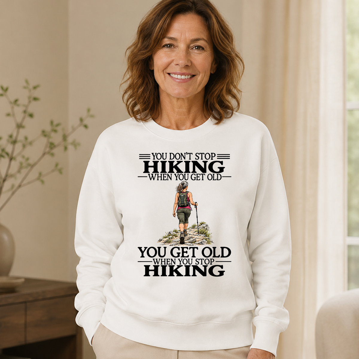Don't Stop Hiking - 6-CS2D-White