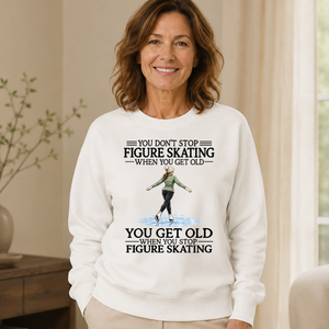 Don't Stop Figure Skating Woman - 6-CS2D-White