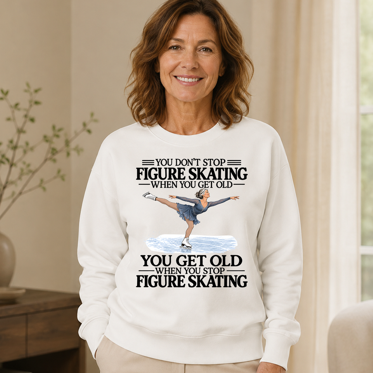 Don't Stop Figure Skating - 6-CS2D-White