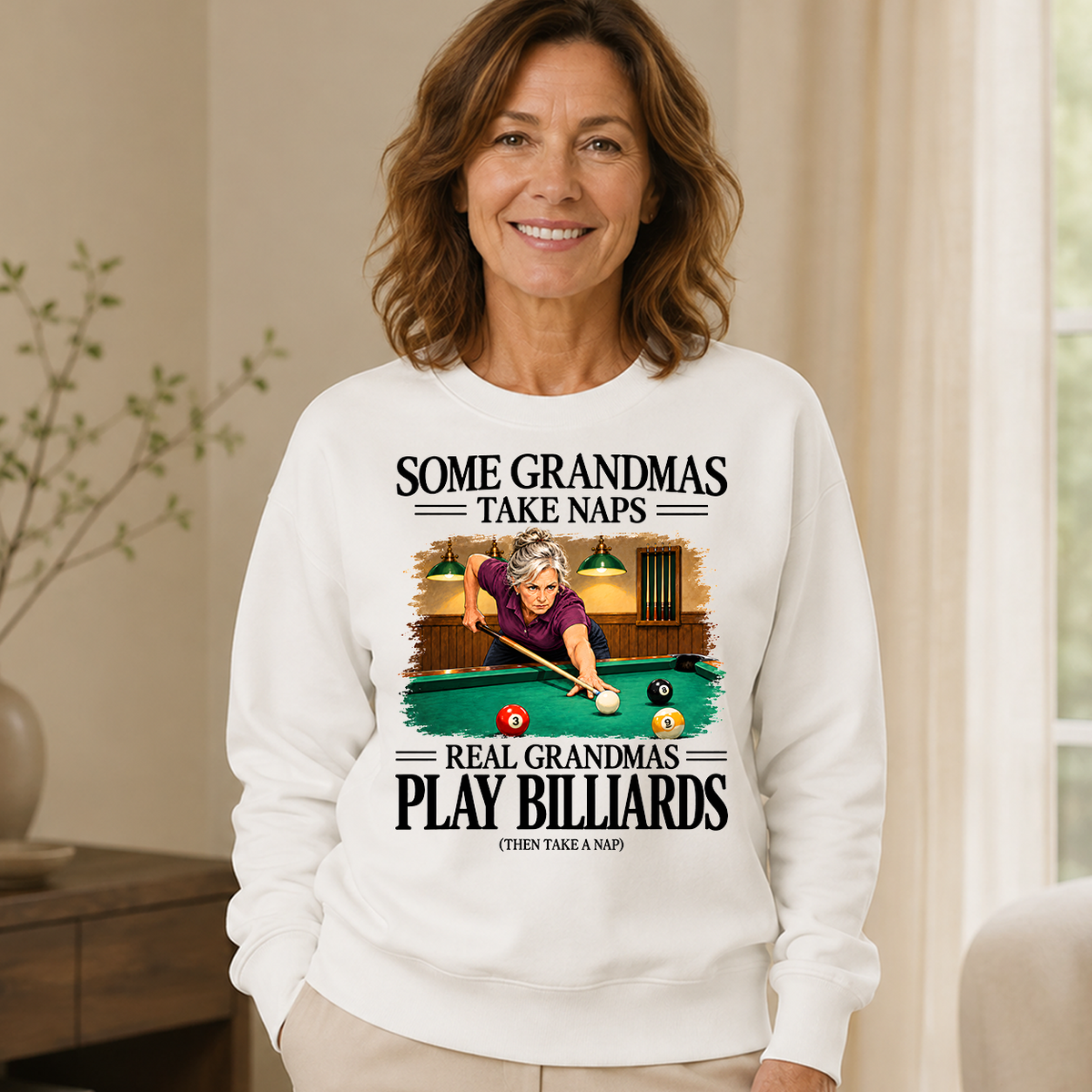 Real Grandmas Play Billards - 6-CS2D-White
