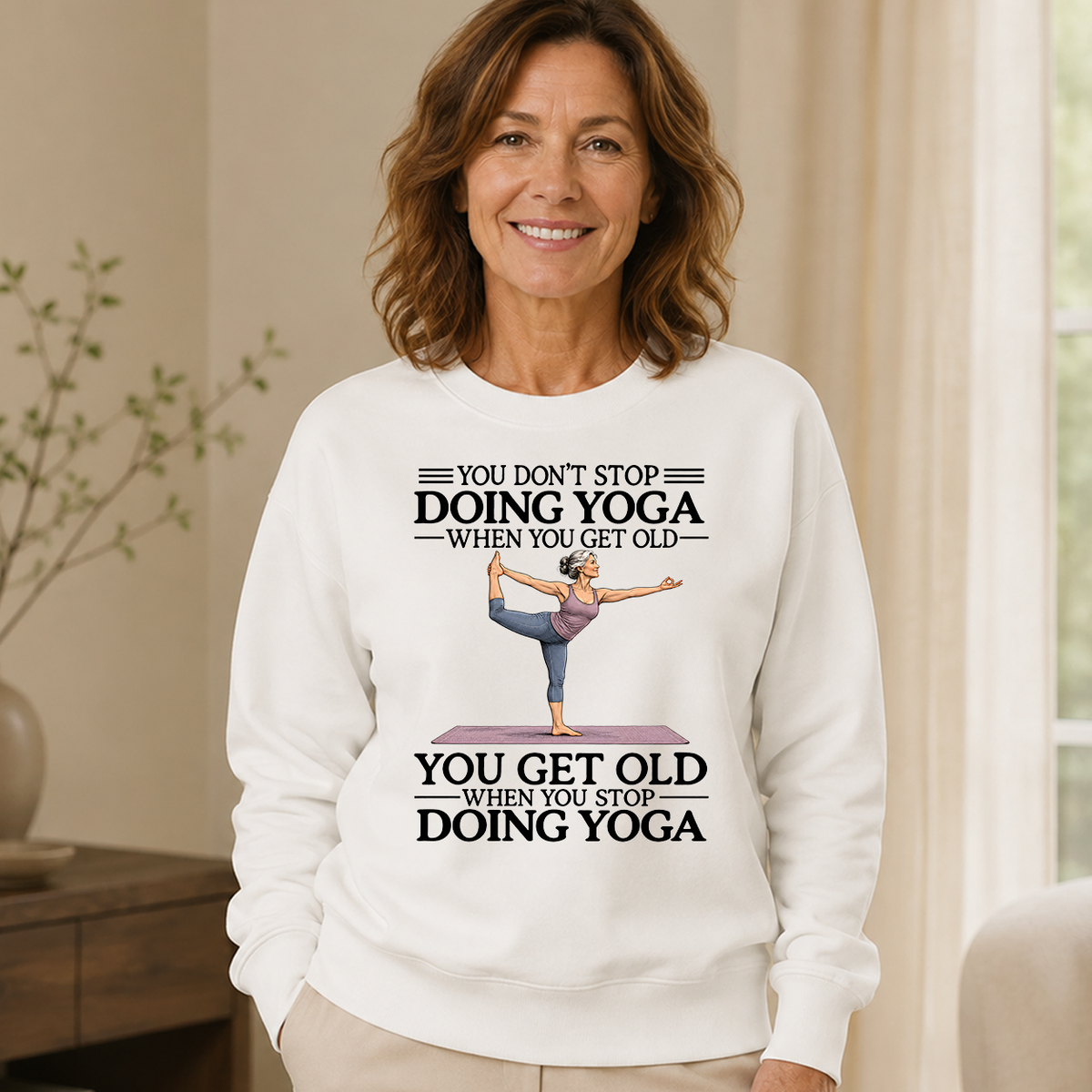 Don't Stop Doing Yoga - 6-CS2D-White