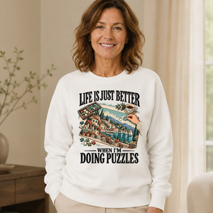 Life Is Just Better When I'm Doing Puzzles - 6-CS2D-White