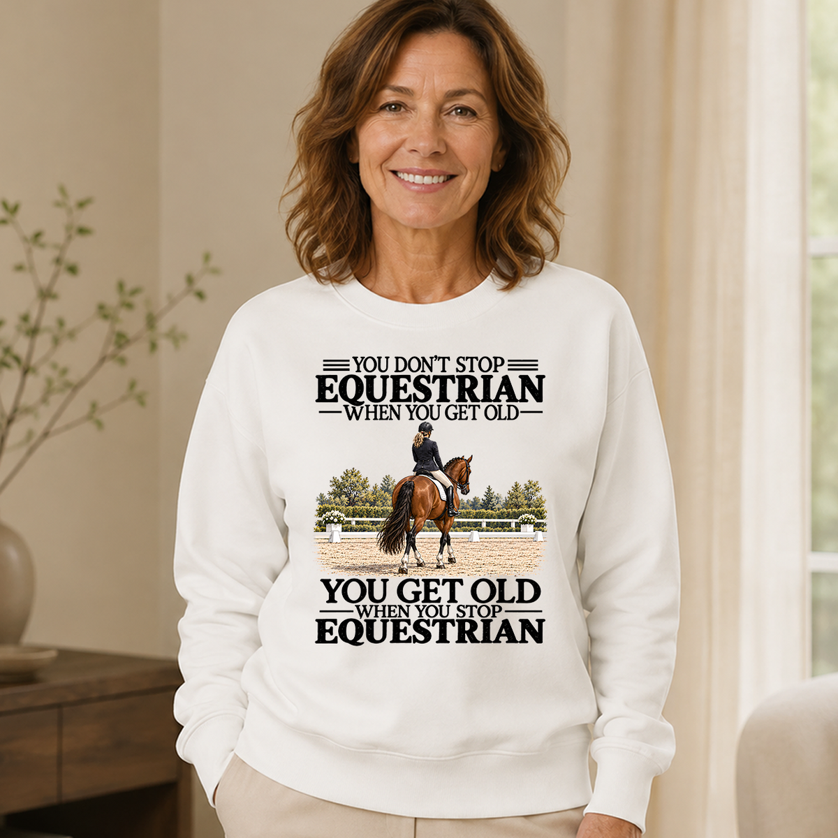 Don't Stop Equestrian - 6-CS2D-White