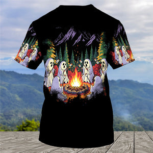 Ghost Camping Crew All Over Print Shirt