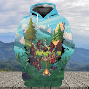 Sasquatch family BBQs All Over Print Shirt