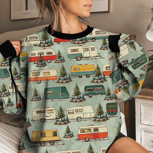 Vintage Camper Car Ugly Sweater