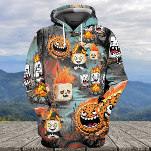 Burnt Marshmallow Halloween All Over Print Shirt