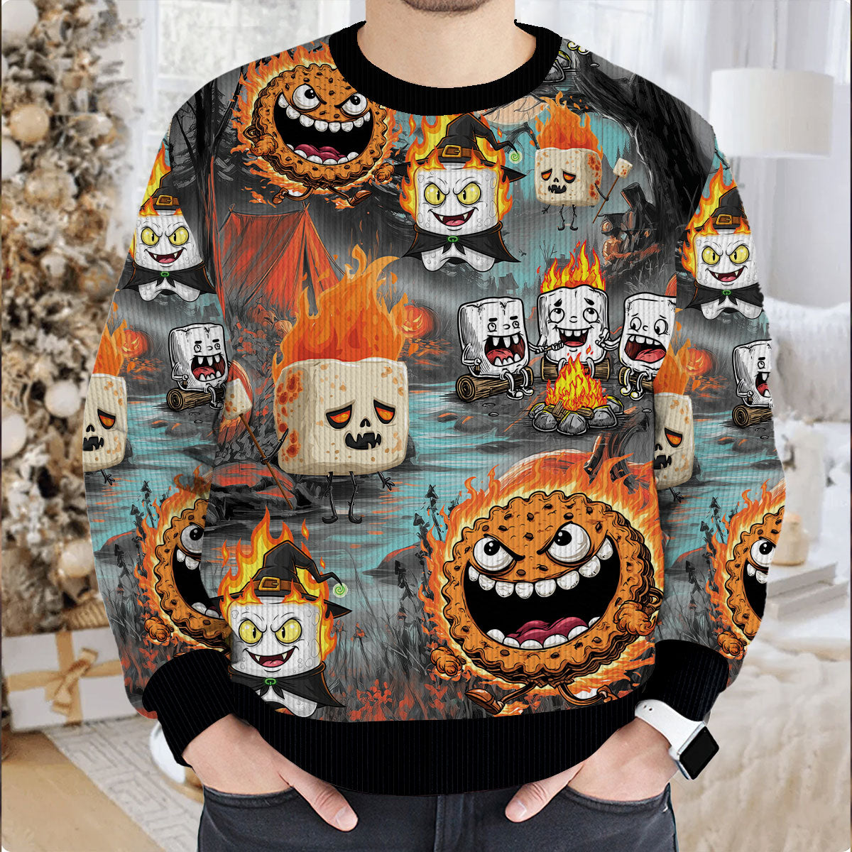 Burnt Marshmallow Ugly Sweater