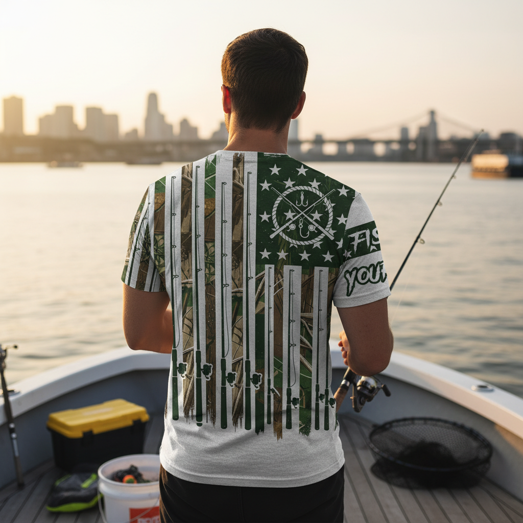 Custom Name Fishing Rods All Over Print Shirt