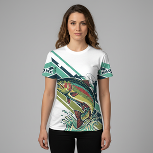 Vintage Rainbow Trout Team Shirt All Over Print