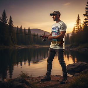 Trout Fish Lover Vintage All Over Print Shirt