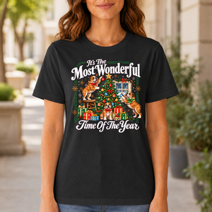 Wonderful Christmas Bulldog - 6-TS2D-Black