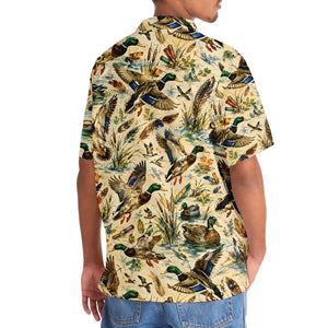 Duck Hunting Watercolor Hawaiian Shirt