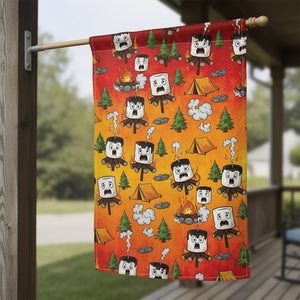 Burnt Marshmallow Dancing Party Flag Decor