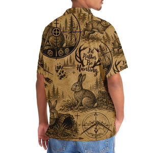Rabbit I'd Rather be Hunting Hawaiian Shirt