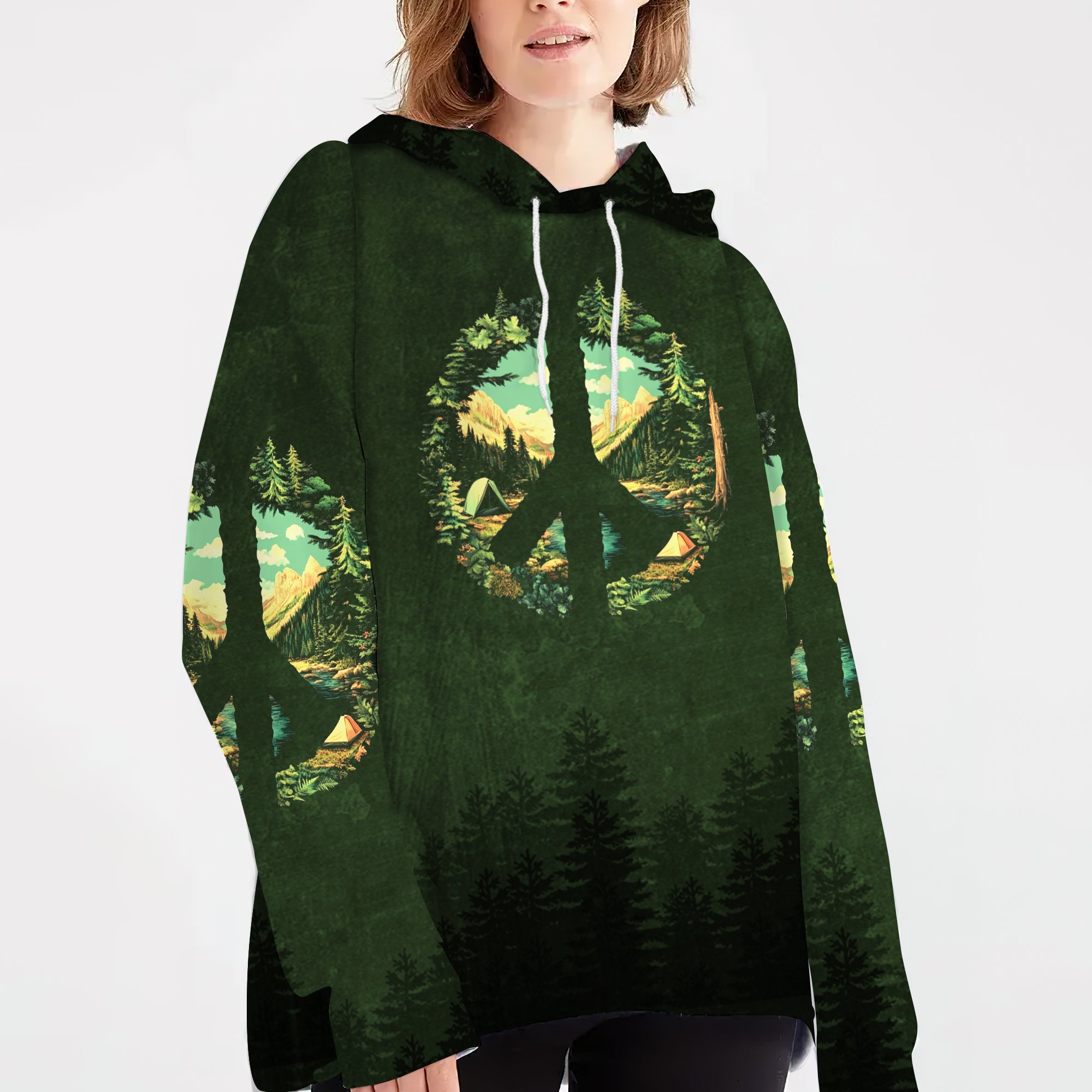 Camp Life Peace Sign All Over Print Shirt