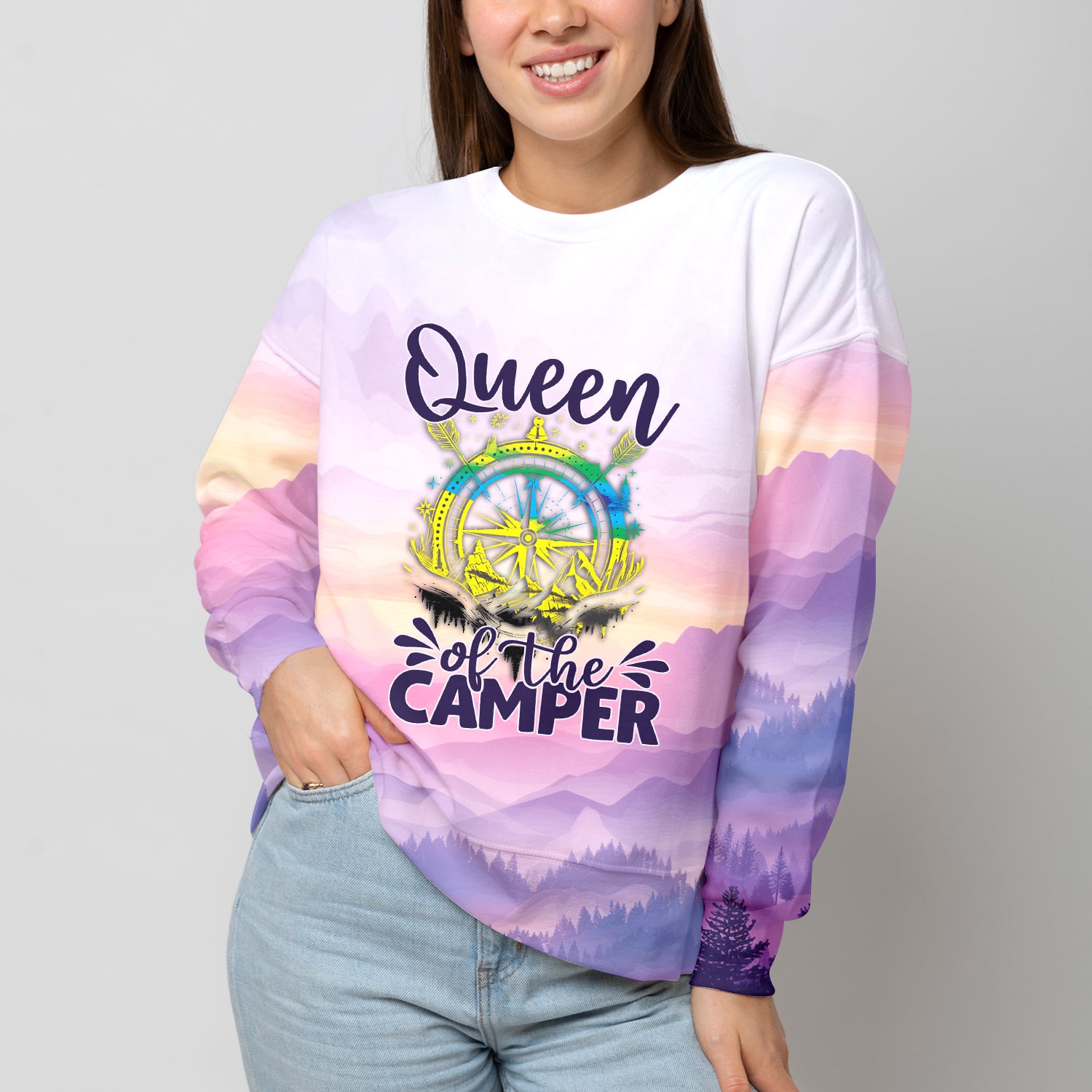 Queen Of The Camper All Over Print Shirt