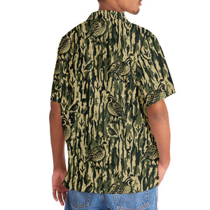 Quail Stripe Camouflage Hawaiian Shirt