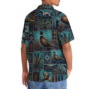 Pheasant Hunting Vintage Pattern Hawaiian Shirt