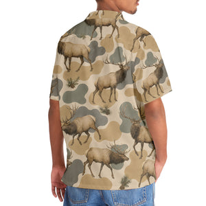 Elk Camouflage Hawaiian Shirt