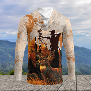 Vintage Deer Hunting Orange All Over Print Shirt