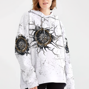 Not All Who Wander Are Lost Compass Cracks All Over Print Shirt