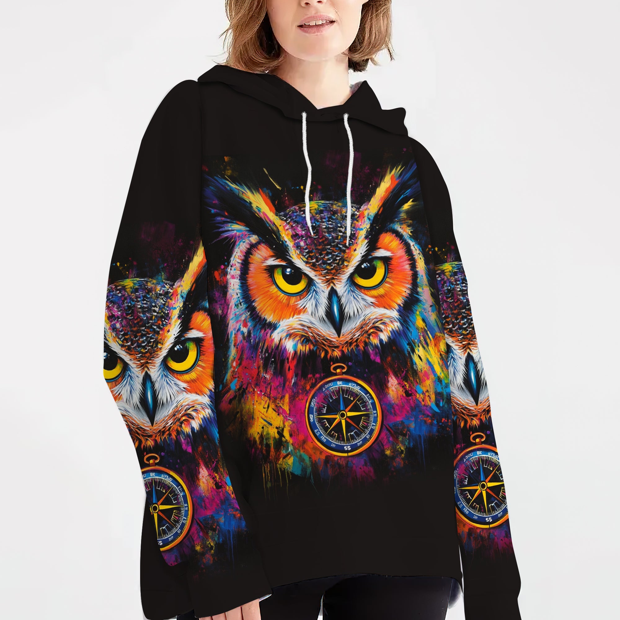 Not All Who Wander Are Lost Owl All Over Print Shirt