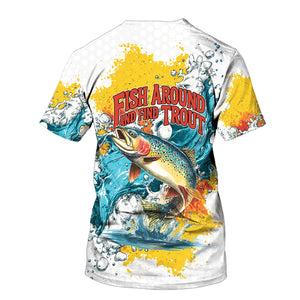 Fish Around And Find Trout Rainbow Trout All Over Print Shirt