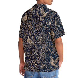 Midnight Dove Hunting Paisley Hawaiian Shirt