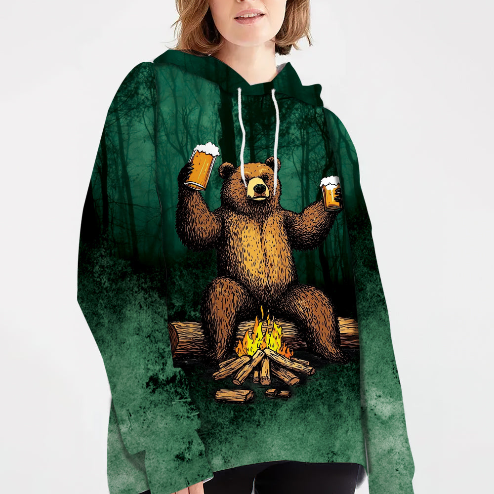 I Hate People Drinking Bear All Over Print Shirt