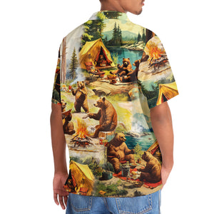 Wildlife Animal Camping Hawaiian Shirt