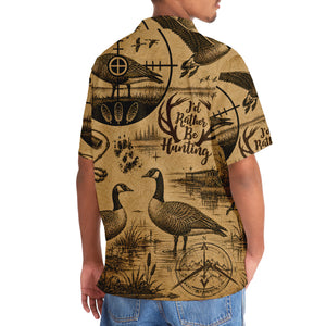 Goose I'd Rather Be Hunting Hawaiian Shirt