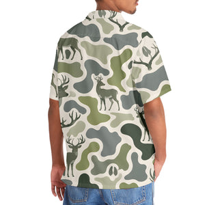 Deer Camouflage Hunting Funny Pattern Hawaiian Shirt