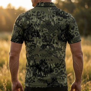 Camouflage Pheasant Hunting Men Polo Shirt
