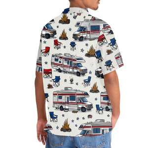 America Class B Motorhome Hawaiian Shirt