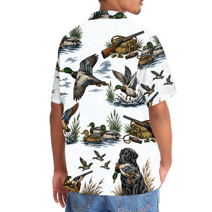 Duck Hunting Pattern Hawaiian Shirt