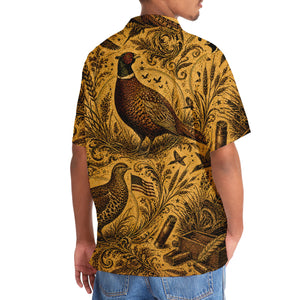 Upland Bird Hunting Legend Vintage Art Hawaiian Shirt