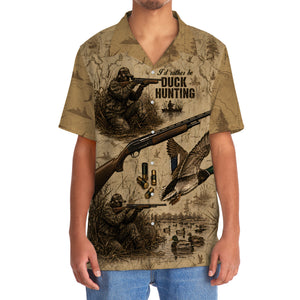 Vintage Mallard Duck Hunting Hawaiian Shirt