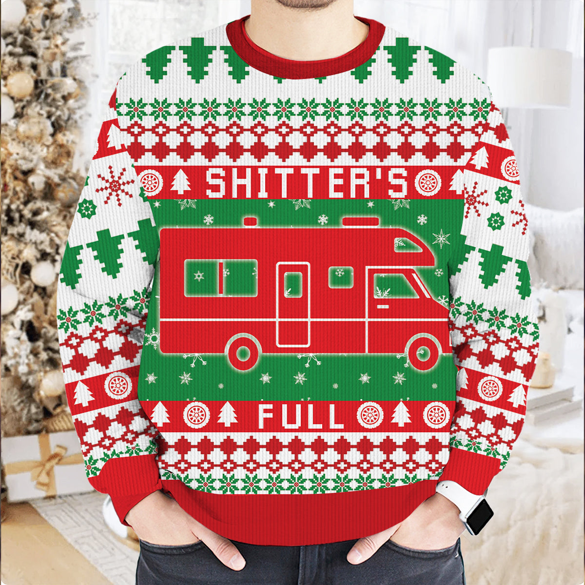 RV Shitter's Full Christmas Ugly Sweater
