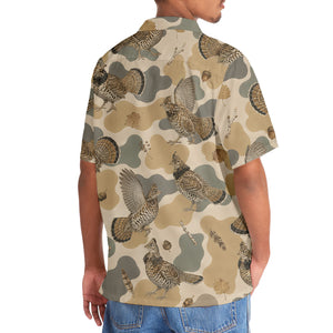 Ruffed Grouse Camouflage Men Polo Shirt
