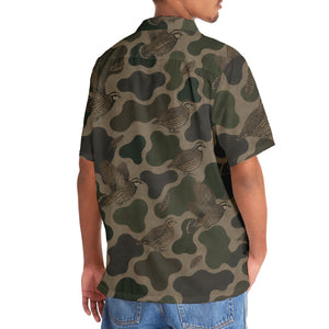 Camouflage Quail Hunting Hawaiian Shirt